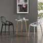 Contemporary Plastic Dining Side Chair Matte Finish Cross Back Dining Chair Clearhalo ' kitchen&dining_furn' 'Dining Chairs' 'Dining Tables & Seating' 'dining_chair' 'furn' 'furn_dining_chair' 'Furniture' 'furniture_dining_chair' 'Kitchen & Dining Furniture' 'kitchen' 4261266