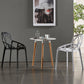 Contemporary Plastic Dining Side Chair Matte Finish Cross Back Dining Chair Clearhalo ' kitchen&dining_furn' 'Dining Chairs' 'Dining Tables & Seating' 'dining_chair' 'furn' 'furn_dining_chair' 'Furniture' 'furniture_dining_chair' 'Kitchen & Dining Furniture' 'kitchen' 4261267