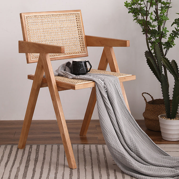 Modern Wood Dining Room Chair Arm Rattan Dining Chairs for Restaurant Use Clearhalo ' kitchen&dining_furn' 'Dining Chairs' 'Dining Tables & Seating' 'dining_chair' 'furn' 'furn_dining_chair' 'Furniture' 'furniture_dining_chair' 'Kitchen & Dining Furniture' 'kitchen' 4261269