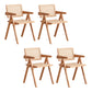 Modern Wood Dining Room Chair Arm Rattan Dining Chairs for Restaurant Use Natural 4 Piece Set Clearhalo ' kitchen&dining_furn' 'Dining Chairs' 'Dining Tables & Seating' 'dining_chair' 'furn' 'furn_dining_chair' 'Furniture' 'furniture_dining_chair' 'Kitchen & Dining Furniture' 'kitchen' 4261273