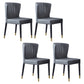 Indoor Scandinavian Side Chair Upholstered Wingback Wood Dining Room Chair Grey 4 Piece Set Clearhalo ' kitchen&dining_furn' 'Dining Chairs' 'Dining Tables & Seating' 'dining_chair' 'furn' 'furn_dining_chair' 'Furniture' 'furniture_dining_chair' 'Kitchen & Dining Furniture' 'kitchen' 4261307