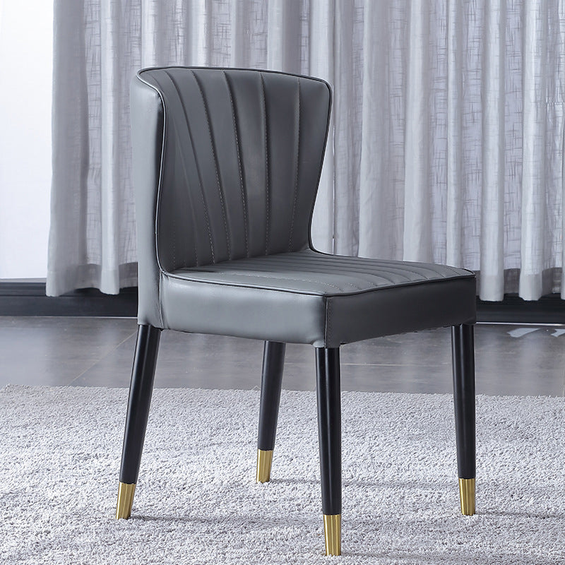 Indoor Scandinavian Side Chair Upholstered Wingback Wood Dining Room Chair Clearhalo ' kitchen&dining_furn' 'Dining Chairs' 'Dining Tables & Seating' 'dining_chair' 'furn' 'furn_dining_chair' 'Furniture' 'furniture_dining_chair' 'Kitchen & Dining Furniture' 'kitchen' 4261308