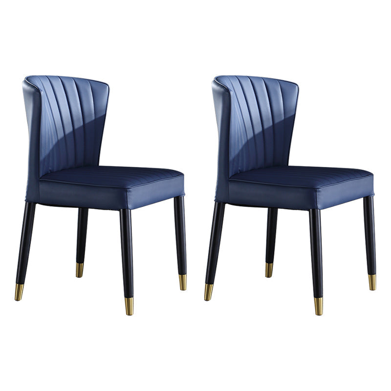 Indoor Scandinavian Side Chair Upholstered Wingback Wood Dining Room Chair Blue 2 Piece Set Clearhalo ' kitchen&dining_furn' 'Dining Chairs' 'Dining Tables & Seating' 'dining_chair' 'furn' 'furn_dining_chair' 'Furniture' 'furniture_dining_chair' 'Kitchen & Dining Furniture' 'kitchen' 4261311