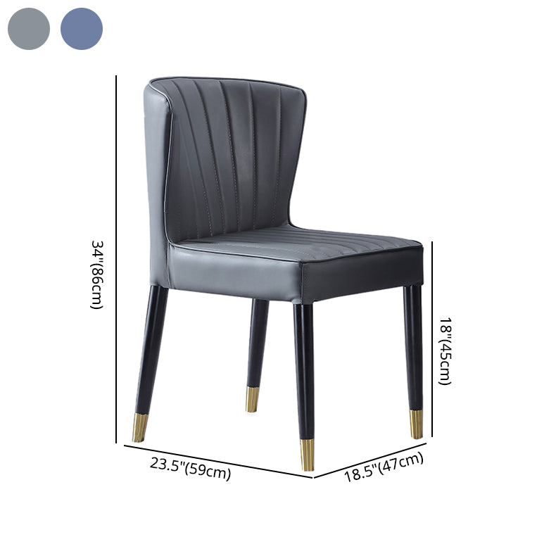 Indoor Scandinavian Side Chair Upholstered Wingback Wood Dining Room Chair Clearhalo ' kitchen&dining_furn' 'Dining Chairs' 'Dining Tables & Seating' 'dining_chair' 'furn' 'furn_dining_chair' 'Furniture' 'furniture_dining_chair' 'Kitchen & Dining Furniture' 'kitchen' 4261319