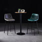 Modern Armless Backrest Counter Stool Iron Household Bar Stool with Leather Cushion Clearhalo 'Bar Furniture' 'Bar Stools' 'bar_stools' 'furn' 'furn_bar_stools' 'furniture_bar_stools' 'Kitchen & Dining Furniture' 'kitchen&dining_furn' 'kitchen' 'kitchen_furn' Furniture' 4263125