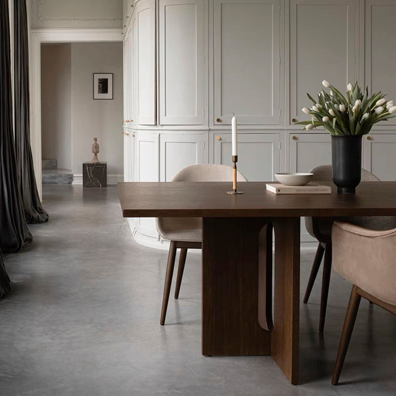 Solid Wood Modern Rectangle Table Wood Top Table for Dining Room Clearhalo ' dining_table' 'Dining Tables & Seating' 'Dining Tables' 'furn' 'furn_dining_table' 'Furniture' 'furniture_dining_table' 'Kitchen & Dining Furniture' 'kitchen&dining_furn' 'kitchen' 'kitchen_dining_table' 4270996