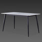 Rectangle Dining Table Industrial Style 4 Legs Base Sintered Stone Table for Home White Without Chairs Clearhalo ' dining_table' 'Dining Tables & Seating' 'Dining Tables' 'furn' 'furn_dining_table' 'Furniture' 'furniture_dining_table' 'Kitchen & Dining Furniture' 'kitchen&dining_furn' 'kitchen' 'kitchen_dining_table' 4271112