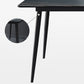 Rectangle Dining Table Industrial Style 4 Legs Base Sintered Stone Table for Home Clearhalo ' dining_table' 'Dining Tables & Seating' 'Dining Tables' 'furn' 'furn_dining_table' 'Furniture' 'furniture_dining_table' 'Kitchen & Dining Furniture' 'kitchen&dining_furn' 'kitchen' 'kitchen_dining_table' 4271113