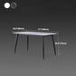 Rectangle Dining Table Industrial Style 4 Legs Base Sintered Stone Table for Home Clearhalo ' dining_table' 'Dining Tables & Seating' 'Dining Tables' 'furn' 'furn_dining_table' 'Furniture' 'furniture_dining_table' 'Kitchen & Dining Furniture' 'kitchen&dining_furn' 'kitchen' 'kitchen_dining_table' 4271120