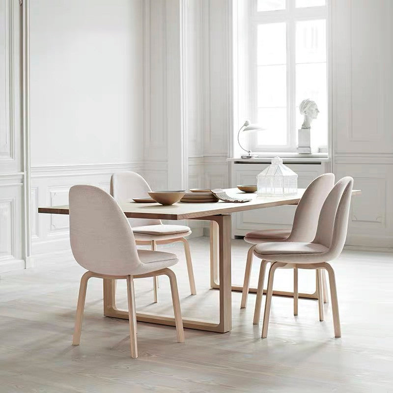 Solid Wood Contemporary Rectangular Table Wood Top Dining Table with Sled Base Clearhalo ' dining_table' 'Dining Tables & Seating' 'Dining Tables' 'furn' 'furn_dining_table' 'Furniture' 'furniture_dining_table' 'Kitchen & Dining Furniture' 'kitchen&dining_furn' 'kitchen' 'kitchen_dining_table' 4271136