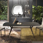 Industrial Sintered Stone Dining Table Rectangle Black Top Table with Metal Base Clearhalo ' dining_table' 'Dining Tables & Seating' 'Dining Tables' 'Furniture' 'furniture_dining_table' 'Kitchen & Dining Furniture' 'kitchen&dining_furn' 'kitchen' 'kitchen_dining_table' 4271153
