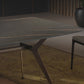 Industrial Sintered Stone Dining Table Rectangle Black Top Table with Metal Base Clearhalo ' dining_table' 'Dining Tables & Seating' 'Dining Tables' 'Furniture' 'furniture_dining_table' 'Kitchen & Dining Furniture' 'kitchen&dining_furn' 'kitchen' 'kitchen_dining_table' 4271158