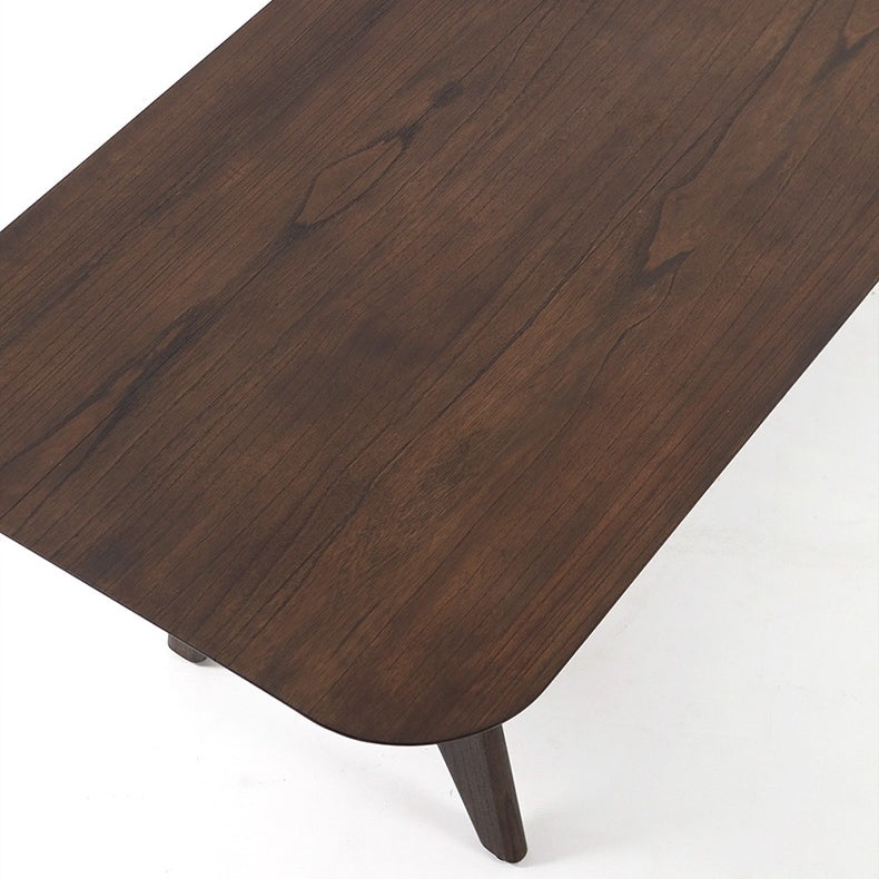 Solid Wood Contemporary Rectangular Table Brown Wood Top Table with 4 Legs Clearhalo ' dining_table' 'Dining Tables & Seating' 'Dining Tables' 'furn' 'furn_dining_table' 'Furniture' 'furniture_dining_table' 'Kitchen & Dining Furniture' 'kitchen&dining_furn' 'kitchen' 'kitchen_dining_table' 4271181