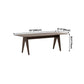 Solid Wood Contemporary Rectangular Table Brown Wood Top Table with 4 Legs Clearhalo ' dining_table' 'Dining Tables & Seating' 'Dining Tables' 'furn' 'furn_dining_table' 'Furniture' 'furniture_dining_table' 'Kitchen & Dining Furniture' 'kitchen&dining_furn' 'kitchen' 'kitchen_dining_table' 4271189