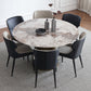 Sintered Stone Top Round Table for Restaurant Modern Dining Table with Metal Pedestal Clearhalo ' dining_table' 'Dining Tables & Seating' 'Dining Tables' 'furn' 'furn_dining_table' 'Furniture' 'furniture_dining_table' 'Kitchen & Dining Furniture' 'kitchen&dining_furn' 'kitchen' 'kitchen_dining_table' 4271192