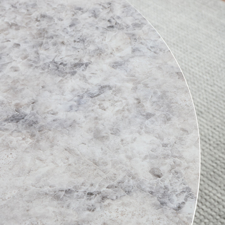 Sintered Stone Top Round Table for Restaurant Modern Dining Table with Metal Pedestal Clearhalo ' dining_table' 'Dining Tables & Seating' 'Dining Tables' 'furn' 'furn_dining_table' 'Furniture' 'furniture_dining_table' 'Kitchen & Dining Furniture' 'kitchen&dining_furn' 'kitchen' 'kitchen_dining_table' 4271198