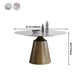 Sintered Stone Top Round Table for Restaurant Modern Dining Table with Metal Pedestal Clearhalo ' dining_table' 'Dining Tables & Seating' 'Dining Tables' 'furn' 'furn_dining_table' 'Furniture' 'furniture_dining_table' 'Kitchen & Dining Furniture' 'kitchen&dining_furn' 'kitchen' 'kitchen_dining_table' 4271200