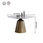 Sintered Stone Top Round Table for Restaurant Modern Dining Table with Metal Pedestal Clearhalo ' dining_table' 'Dining Tables & Seating' 'Dining Tables' 'furn' 'furn_dining_table' 'Furniture' 'furniture_dining_table' 'Kitchen & Dining Furniture' 'kitchen&dining_furn' 'kitchen' 'kitchen_dining_table' 4271201