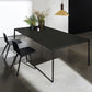 Sintered Stone Dining Table Industrial Style 4 Legs Base Rectangle Table for Home in Black Clearhalo ' dining_table' 'Dining Tables & Seating' 'Dining Tables' 'Furniture' 'furniture_dining_table' 'Kitchen & Dining Furniture' 'kitchen&dining_furn' 'kitchen' 'kitchen_dining_table' 4271231