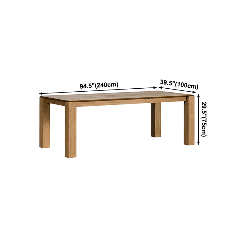 Solid Wood Contemporary Rectangular Table Wood Top Table with 4 Legs Clearhalo ' dining_table' 'Dining Tables & Seating' 'Dining Tables' 'furn' 'furn_dining_table' 'Furniture' 'furniture_dining_table' 'Kitchen & Dining Furniture' 'kitchen&dining_furn' 'kitchen' 'kitchen_dining_table' 4271284