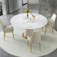 Sintered Stone Top Round Table for Restaurant Luxury White Dining Table with Pedestal Base Clearhalo ' dining_table' 'Dining Tables & Seating' 'Dining Tables' 'furn' 'furn_dining_table' 'Furniture' 'furniture_dining_table' 'Kitchen & Dining Furniture' 'kitchen&dining_furn' 'kitchen' 'kitchen_dining_table' 4271303