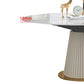 Sintered Stone Top Round Table for Restaurant Luxury White Dining Table with Pedestal Base Clearhalo ' dining_table' 'Dining Tables & Seating' 'Dining Tables' 'furn' 'furn_dining_table' 'Furniture' 'furniture_dining_table' 'Kitchen & Dining Furniture' 'kitchen&dining_furn' 'kitchen' 'kitchen_dining_table' 4271306