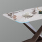 Metal Traditional Luxury Rectangle Table White Sintered Stone Table with Pedestal Base Clearhalo ' dining_table' 'Dining Tables & Seating' 'Dining Tables' 'furn' 'furn_dining_table' 'Furniture' 'furniture_dining_table' 'Kitchen & Dining Furniture' 'kitchen&dining_furn' 'kitchen' 'kitchen_dining_table' 4271329