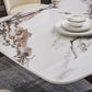 Metal Traditional Luxury Rectangle Table White Sintered Stone Table with Pedestal Base Clearhalo ' dining_table' 'Dining Tables & Seating' 'Dining Tables' 'furn' 'furn_dining_table' 'Furniture' 'furniture_dining_table' 'Kitchen & Dining Furniture' 'kitchen&dining_furn' 'kitchen' 'kitchen_dining_table' 4271331