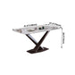 Metal Traditional Luxury Rectangle Table White Sintered Stone Table with Pedestal Base Clearhalo ' dining_table' 'Dining Tables & Seating' 'Dining Tables' 'furn' 'furn_dining_table' 'Furniture' 'furniture_dining_table' 'Kitchen & Dining Furniture' 'kitchen&dining_furn' 'kitchen' 'kitchen_dining_table' 4271335
