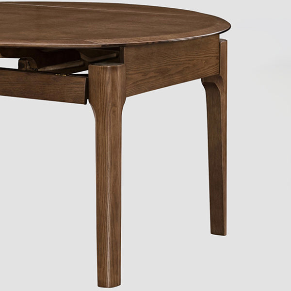 Modern Style Brown Dining Table Round Solid Wood Dining Table with 4 Legs Clearhalo ' dining_table' 'Dining Tables & Seating' 'Dining Tables' 'furn' 'furn_dining_table' 'Furniture' 'furniture_dining_table' 'Kitchen & Dining Furniture' 'kitchen&dining_furn' 'kitchen' 'kitchen_dining_table' 4271345
