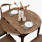 Modern Style Brown Dining Table Round Solid Wood Dining Table with 4 Legs Clearhalo ' dining_table' 'Dining Tables & Seating' 'Dining Tables' 'furn' 'furn_dining_table' 'Furniture' 'furniture_dining_table' 'Kitchen & Dining Furniture' 'kitchen&dining_furn' 'kitchen' 'kitchen_dining_table' 4271347
