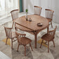 Modern Style Brown Dining Table Round Solid Wood Dining Table with 4 Legs for Living Room Clearhalo ' dining_table' 'Dining Tables & Seating' 'Dining Tables' 'furn' 'furn_dining_table' 'Furniture' 'furniture_dining_table' 'Kitchen & Dining Furniture' 'kitchen&dining_furn' 'kitchen' 'kitchen_dining_table' 4271367