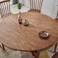 Modern Style Brown Dining Table Round Solid Wood Dining Table with 4 Legs for Living Room Clearhalo ' dining_table' 'Dining Tables & Seating' 'Dining Tables' 'furn' 'furn_dining_table' 'Furniture' 'furniture_dining_table' 'Kitchen & Dining Furniture' 'kitchen&dining_furn' 'kitchen' 'kitchen_dining_table' 4271369