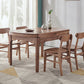 Modern Style Brown Dining Table Round Solid Wood Dining Table with 4 Legs for Living Room Clearhalo ' dining_table' 'Dining Tables & Seating' 'Dining Tables' 'furn' 'furn_dining_table' 'Furniture' 'furniture_dining_table' 'Kitchen & Dining Furniture' 'kitchen&dining_furn' 'kitchen' 'kitchen_dining_table' 4271377