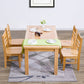 Modern Style Rectangle Dining Table Brown Solid Wood Dining Table with 4 Legs for Home Clearhalo ' dining_table' 'Dining Tables & Seating' 'Dining Tables' 'furn' 'furn_dining_table' 'Furniture' 'furniture_dining_table' 'Kitchen & Dining Furniture' 'kitchen&dining_furn' 'kitchen' 'kitchen_dining_table' 4271421