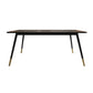 Metal Industrial Rectangular Dining Table Sintered Stone Dining Table with Metal Legs Black Without Chairs Clearhalo ' dining_table' 'Dining Tables & Seating' 'Dining Tables' 'furn' 'furn_dining_table' 'Furniture' 'furniture_dining_table' 'Kitchen & Dining Furniture' 'kitchen&dining_furn' 'kitchen' 'kitchen_dining_table' 4271433