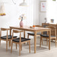 Modern Style Brown Dining Table Rectangle Solid Wood 4 Legs Dining Table for Home Clearhalo ' dining_table' 'Dining Tables & Seating' 'Dining Tables' 'furn' 'furn_dining_table' 'Furniture' 'furniture_dining_table' 'Kitchen & Dining Furniture' 'kitchen&dining_furn' 'kitchen' 'kitchen_dining_table' 4271449