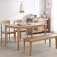 Modern Style Brown Dining Table Rectangle Solid Wood 4 Legs Dining Table for Home Clearhalo ' dining_table' 'Dining Tables & Seating' 'Dining Tables' 'furn' 'furn_dining_table' 'Furniture' 'furniture_dining_table' 'Kitchen & Dining Furniture' 'kitchen&dining_furn' 'kitchen' 'kitchen_dining_table' 4271450