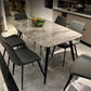 Rectangle Industrial Sintered Stone Table 4 Legs Carbon Steel Base Table for Home Clearhalo ' dining_table' 'Dining Tables & Seating' 'Dining Tables' 'furn' 'furn_dining_table' 'Furniture' 'furniture_dining_table' 'Kitchen & Dining Furniture' 'kitchen&dining_furn' 'kitchen' 'kitchen_dining_table' 4271462