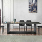 Metal Traditional Luxury Rectangle Table Sintered Stone Dining Table for Home Clearhalo ' dining_table' 'Dining Tables & Seating' 'Dining Tables' 'furn' 'furn_dining_table' 'Furniture' 'furniture_dining_table' 'Kitchen & Dining Furniture' 'kitchen&dining_furn' 'kitchen' 'kitchen_dining_table' 4271473
