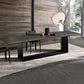 Metal Traditional Luxury Rectangle Table Sintered Stone Dining Table for Home Clearhalo ' dining_table' 'Dining Tables & Seating' 'Dining Tables' 'furn' 'furn_dining_table' 'Furniture' 'furniture_dining_table' 'Kitchen & Dining Furniture' 'kitchen&dining_furn' 'kitchen' 'kitchen_dining_table' 4271479