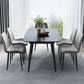 Metal Industrial Rectangle Dining Table Black Sintered Stone Table with Metal Legs Clearhalo ' dining_table' 'Dining Tables & Seating' 'Dining Tables' 'furn' 'furn_dining_table' 'Furniture' 'furniture_dining_table' 'Kitchen & Dining Furniture' 'kitchen&dining_furn' 'kitchen' 'kitchen_dining_table' 4271529
