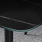 Metal Industrial Rectangle Dining Table Black Sintered Stone Table with Metal Legs Clearhalo ' dining_table' 'Dining Tables & Seating' 'Dining Tables' 'furn' 'furn_dining_table' 'Furniture' 'furniture_dining_table' 'Kitchen & Dining Furniture' 'kitchen&dining_furn' 'kitchen' 'kitchen_dining_table' 4271531