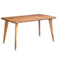 Traditional Luxury Dining Table Rectangle Solid Wood Dining Table with 4 Legs for Home Brown Without Chairs Clearhalo ' dining_table' 'Dining Tables & Seating' 'Dining Tables' 'furn' 'furn_dining_table' 'Furniture' 'furniture_dining_table' 'Kitchen & Dining Furniture' 'kitchen&dining_furn' 'kitchen' 'kitchen_dining_table' 4271543