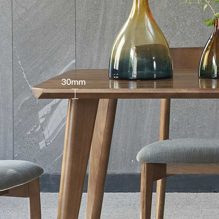 Traditional Luxury Dining Table Rectangle Solid Wood Dining Table with 4 Legs for Home Clearhalo ' dining_table' 'Dining Tables & Seating' 'Dining Tables' 'furn' 'furn_dining_table' 'Furniture' 'furniture_dining_table' 'Kitchen & Dining Furniture' 'kitchen&dining_furn' 'kitchen' 'kitchen_dining_table' 4271545