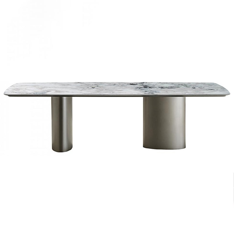 Metal Traditional Luxury Rectangle Table Sintered Stone Top Table for Kitchen White Without Chairs Clearhalo ' dining_table' 'Dining Tables & Seating' 'Dining Tables' 'furn' 'furn_dining_table' 'Furniture' 'furniture_dining_table' 'Kitchen & Dining Furniture' 'kitchen&dining_furn' 'kitchen' 'kitchen_dining_table' 4271555