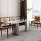 Metal Traditional Luxury Rectangle Table Sintered Stone Top Table for Kitchen Clearhalo ' dining_table' 'Dining Tables & Seating' 'Dining Tables' 'furn' 'furn_dining_table' 'Furniture' 'furniture_dining_table' 'Kitchen & Dining Furniture' 'kitchen&dining_furn' 'kitchen' 'kitchen_dining_table' 4271557
