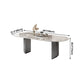 Metal Traditional Luxury Oval Table Sintered Stone Top Table for Dining Room Clearhalo ' dining_table' 'Dining Tables & Seating' 'Dining Tables' 'furn' 'furn_dining_table' 'Furniture' 'furniture_dining_table' 'Kitchen & Dining Furniture' 'kitchen&dining_furn' 'kitchen' 'kitchen_dining_table' 4271572