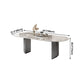 Metal Traditional Luxury Oval Table Sintered Stone Top Table for Dining Room Clearhalo ' dining_table' 'Dining Tables & Seating' 'Dining Tables' 'furn' 'furn_dining_table' 'Furniture' 'furniture_dining_table' 'Kitchen & Dining Furniture' 'kitchen&dining_furn' 'kitchen' 'kitchen_dining_table' 4271573