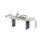 Metal Traditional Luxury Oval Table Sintered Stone Top Table for Dining Room Clearhalo ' dining_table' 'Dining Tables & Seating' 'Dining Tables' 'furn' 'furn_dining_table' 'Furniture' 'furniture_dining_table' 'Kitchen & Dining Furniture' 'kitchen&dining_furn' 'kitchen' 'kitchen_dining_table' 4271576